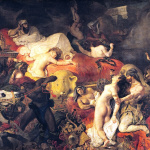 Eugène Delacroix. The Death of Sardanapalus 1827. Oil on canvas, cm. 395 x 425. Louvre Museum, Paris