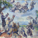 Eugène Delacroix. Paul Cézanne. Apotheosis of Delacroix, 1890-94. Oil on canvas, cm. 27 x 35. © RMN-Grand Palais (musée d’Orsay) / Hervé Lewandowski