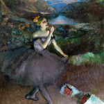 Edgar Degas. Dancer with bouquets. 1895-1900. Oil on canvas, cm 180,3x152,4. Credit. Gift of Walter P. Chrysler, Jr., in memory of Della Viola Forker Chrysler