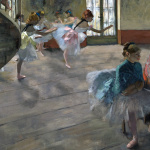 Edgar Degas. Ballet staged rehearsal, 1874. Oil on canvas 65x81 cm. Orsay Museum, Paris