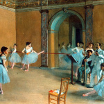 Edgar Degas. The dance foyer at the Opera, 1872. Orsay Museum, Paris